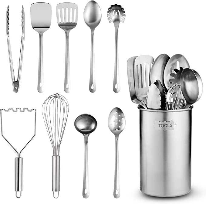 metal kitchen utensil sets