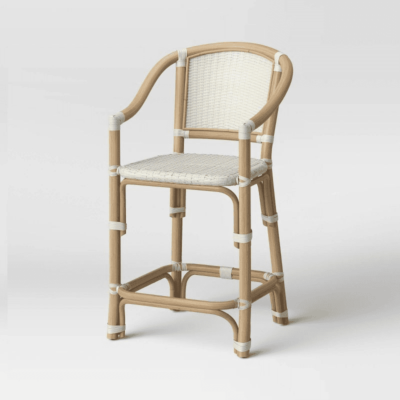 Parksley Rattan and Woven Counter Height Barstool - Target
