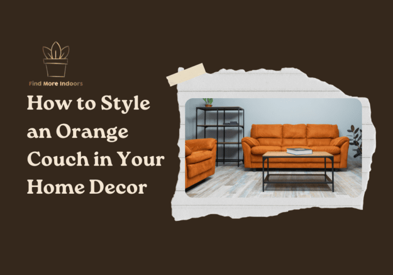 How to Style an Orange Couch in Your Home Decor